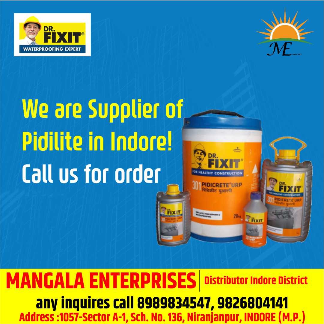 Best Supplier of Dr Fixit Pidilite Waterproofing Products in Indore