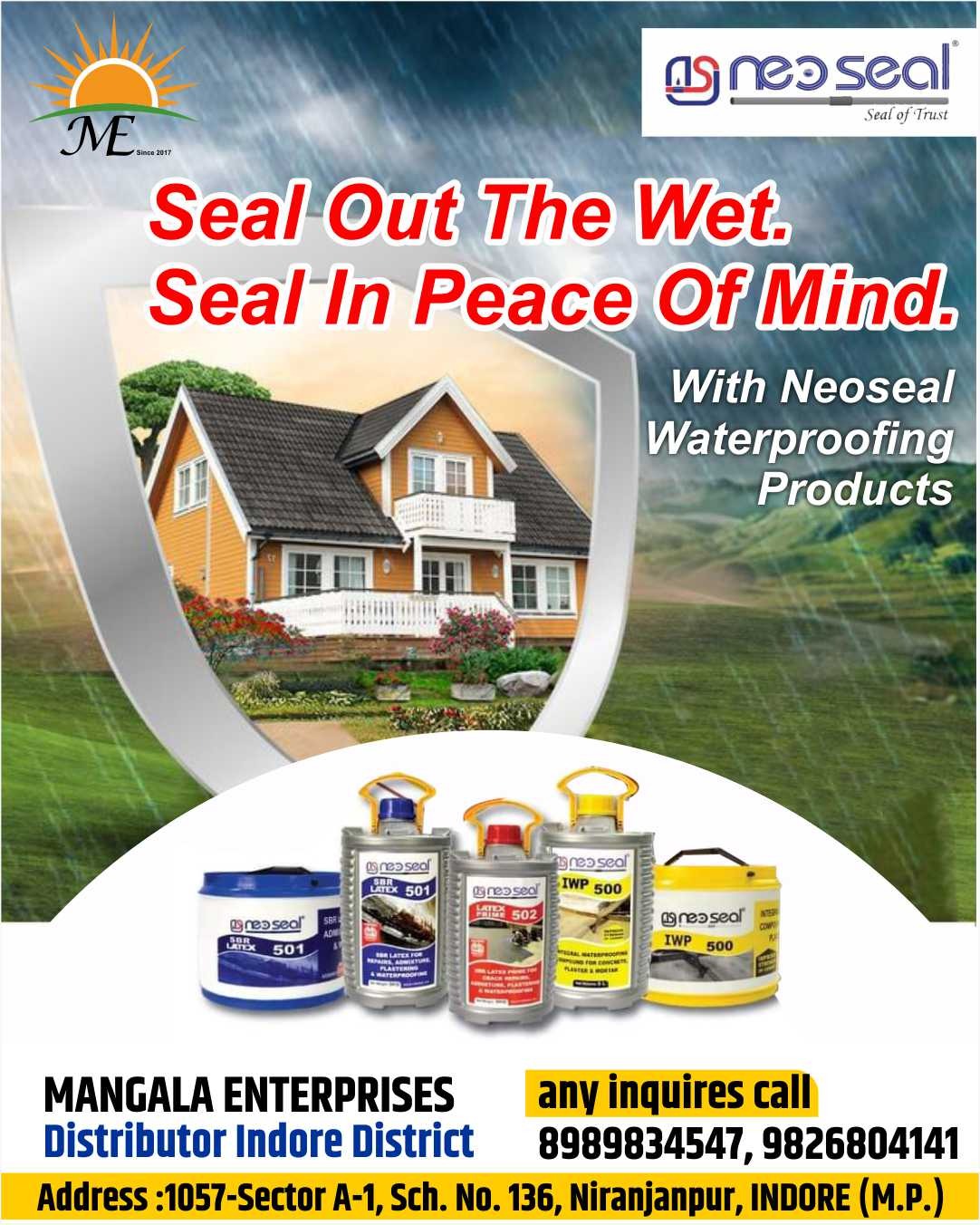 Best Supplier of Neoseal Waterproofing Products in Indore