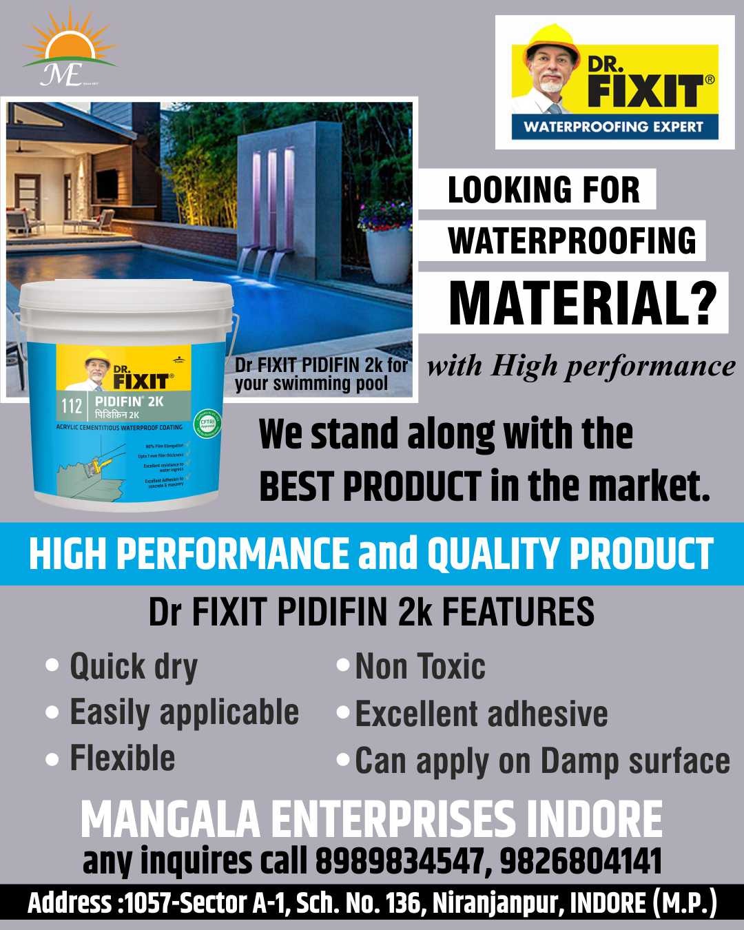 Best Waterproofing Material Provider in Indore